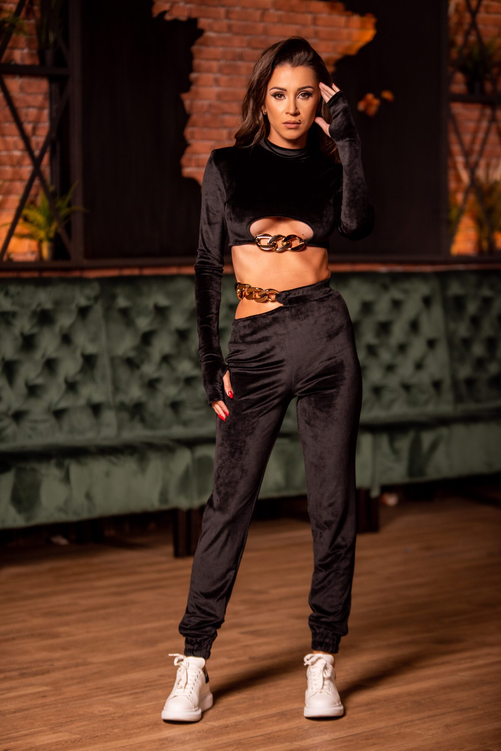 Trening Catifea Lant Oversize