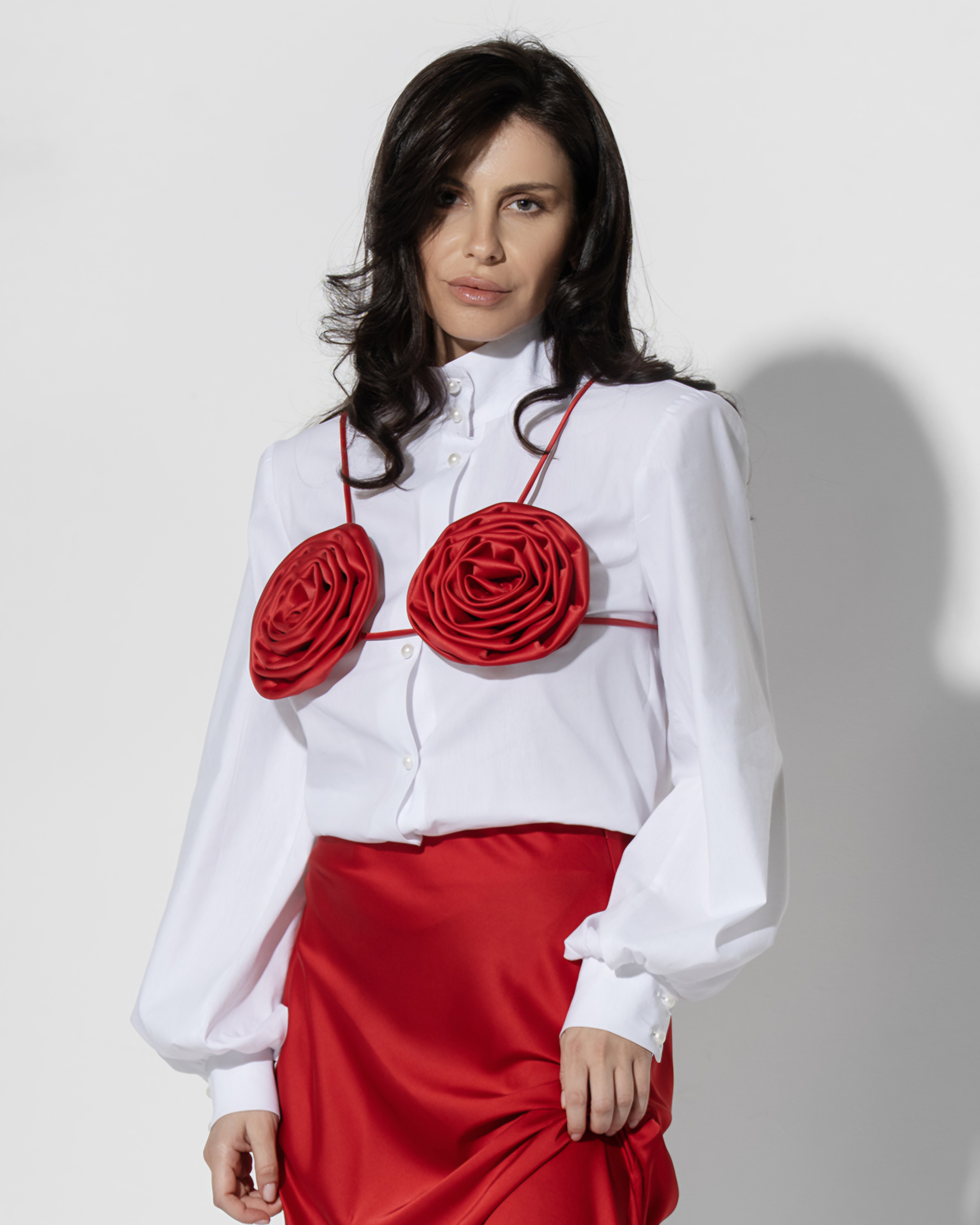 Twin Roses Couture Bra