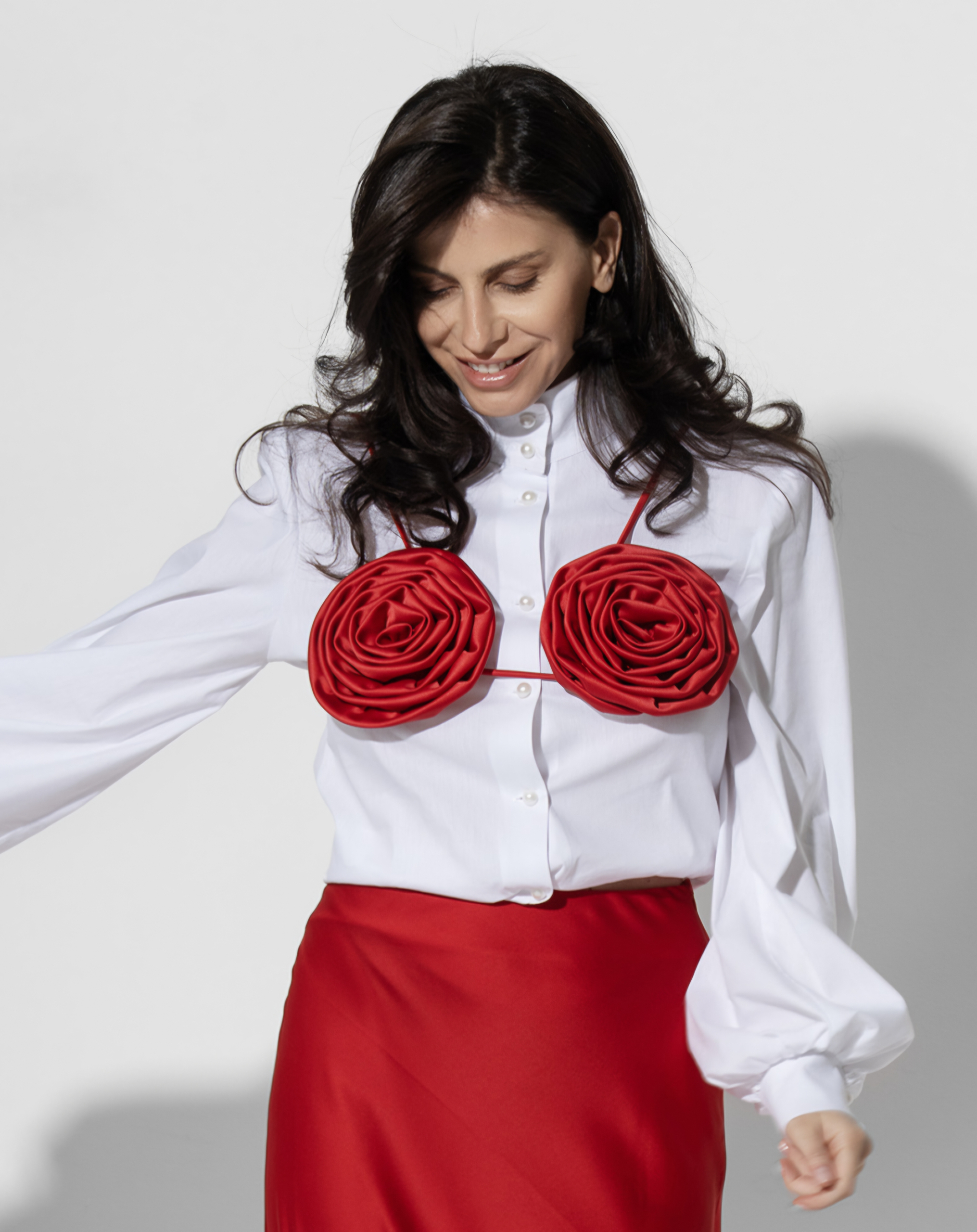 Twin Roses Couture Bra