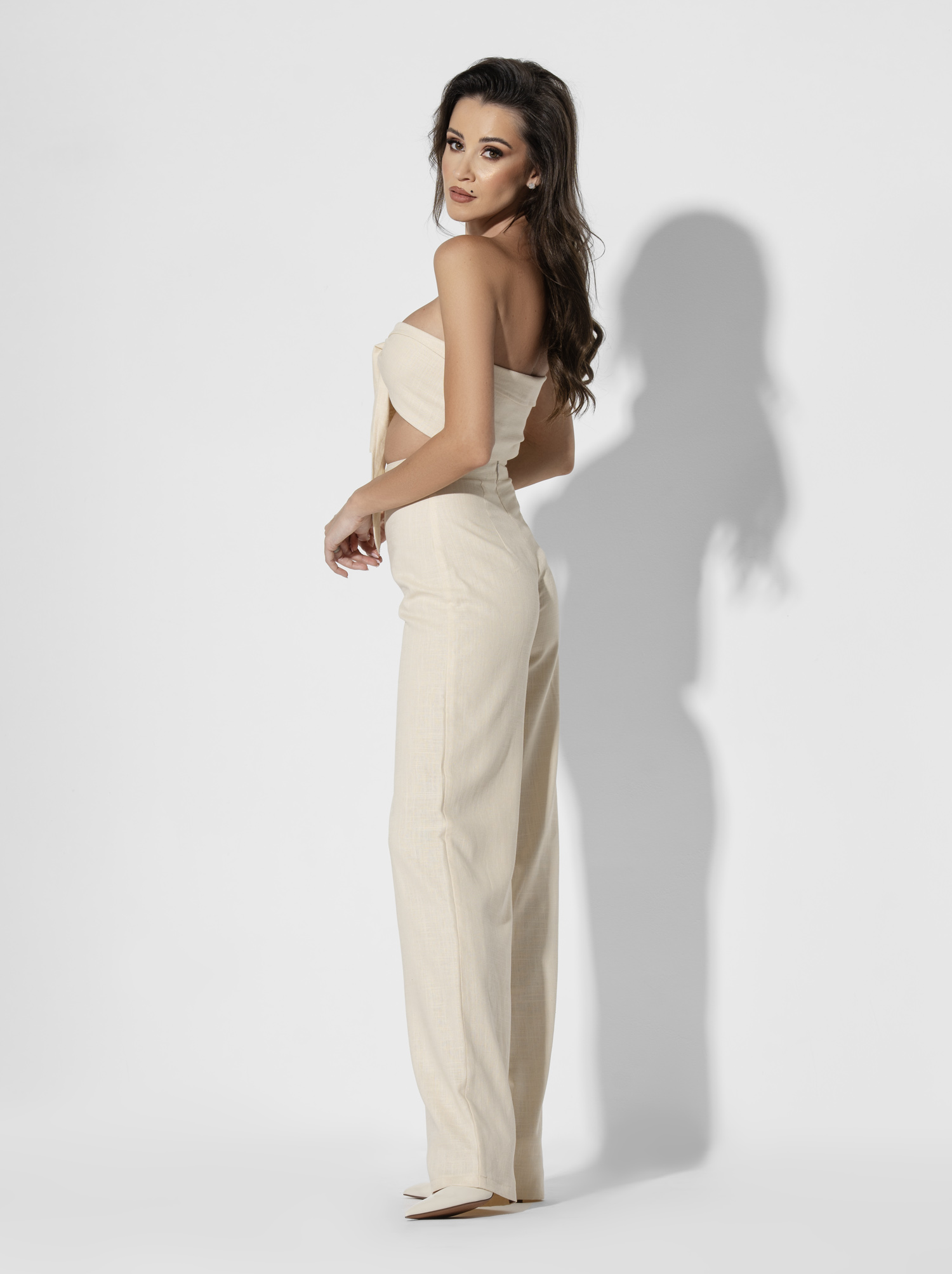 Compleu Summer din In cu Top & Pantaloni Wide-leg
