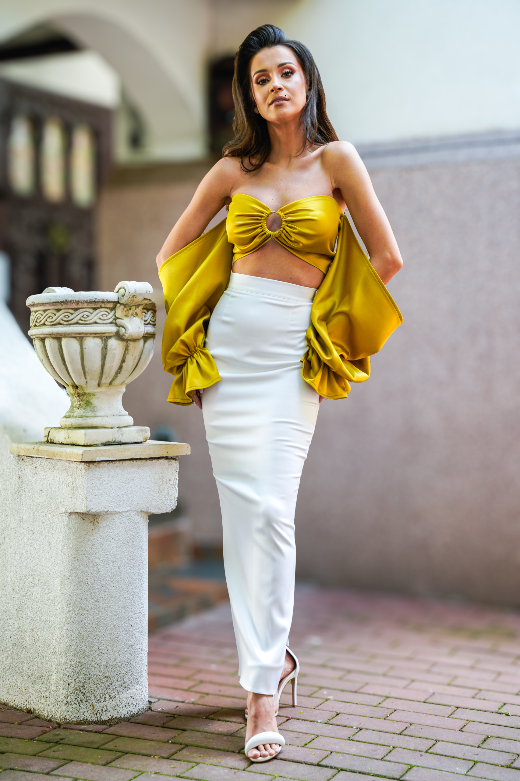 Top Ring cu Maneci Vaporoase