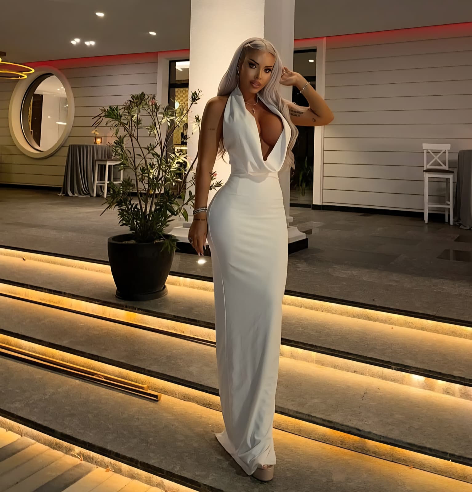 Rochie Amelie cu spatele gol